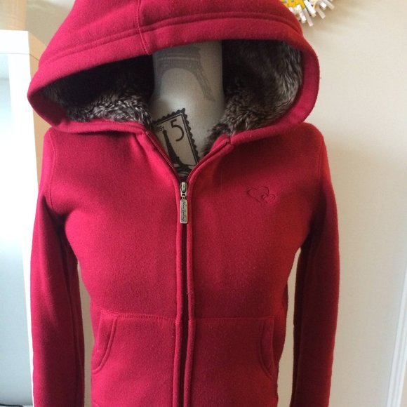 SOLD - Faux Fur lined Zip Hoodies 2 for 1 - Picture 2 of 6